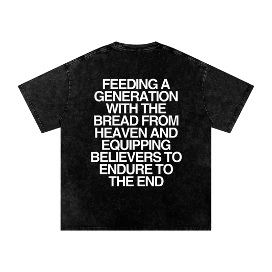 The Mission Statement (Acid Wash Oversize T-Shirt - 250 GSM)